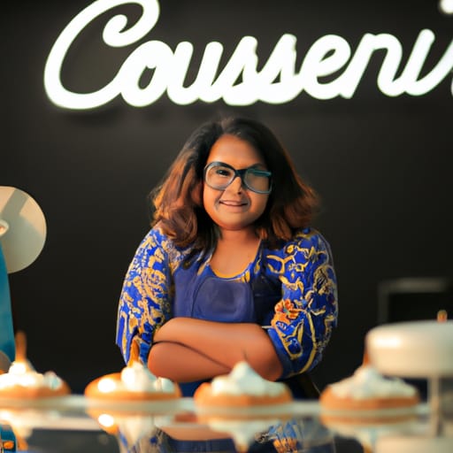 a woman in a bakery opened using loans for startups